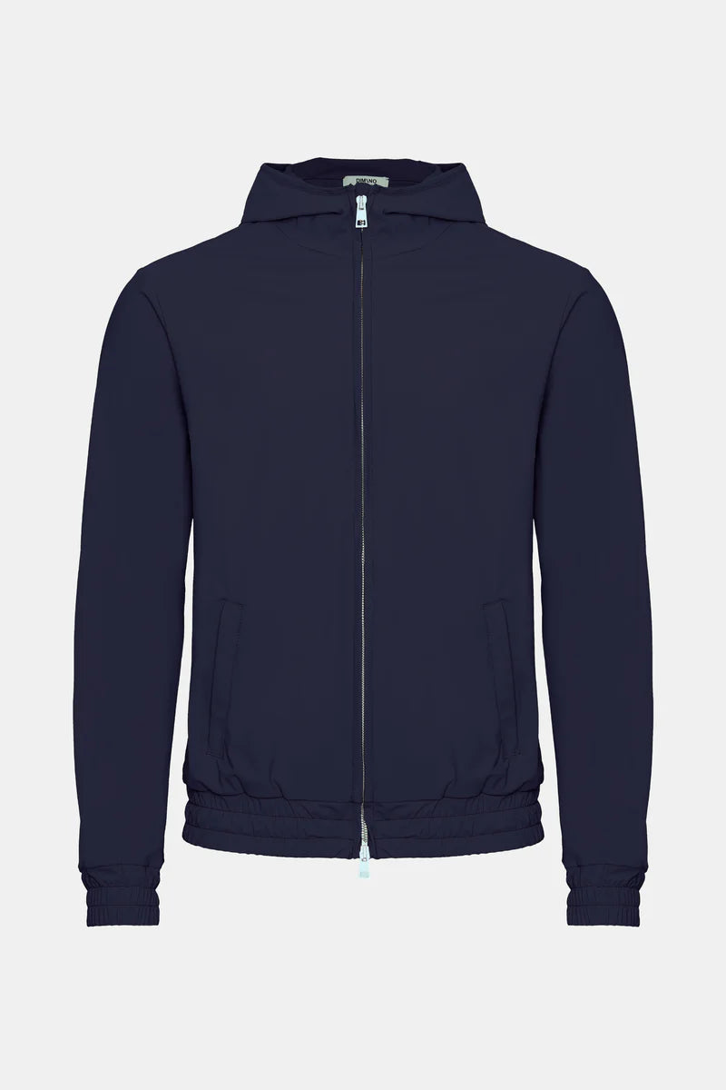 Navy Blue Hooded Tech Vest