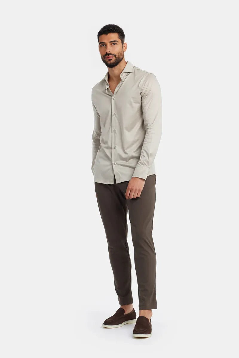 Desert Dune Beige Formal Shirt