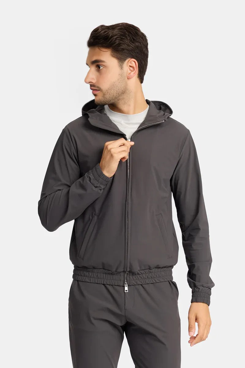 Ash Slate Hooded Tech Vest