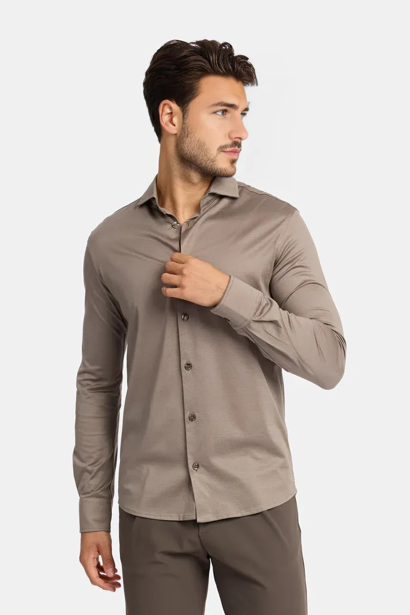 Dune Taupe Formal Shirt