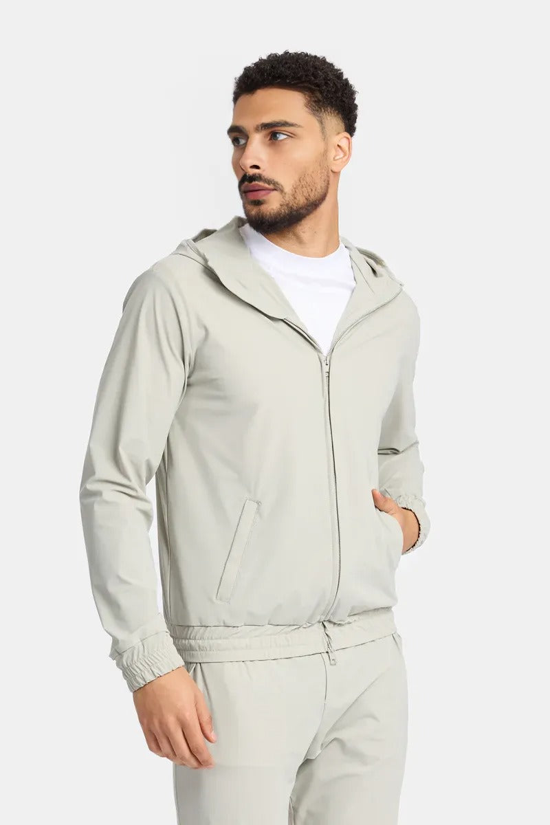 Storm Gray Hooded Tech Vest