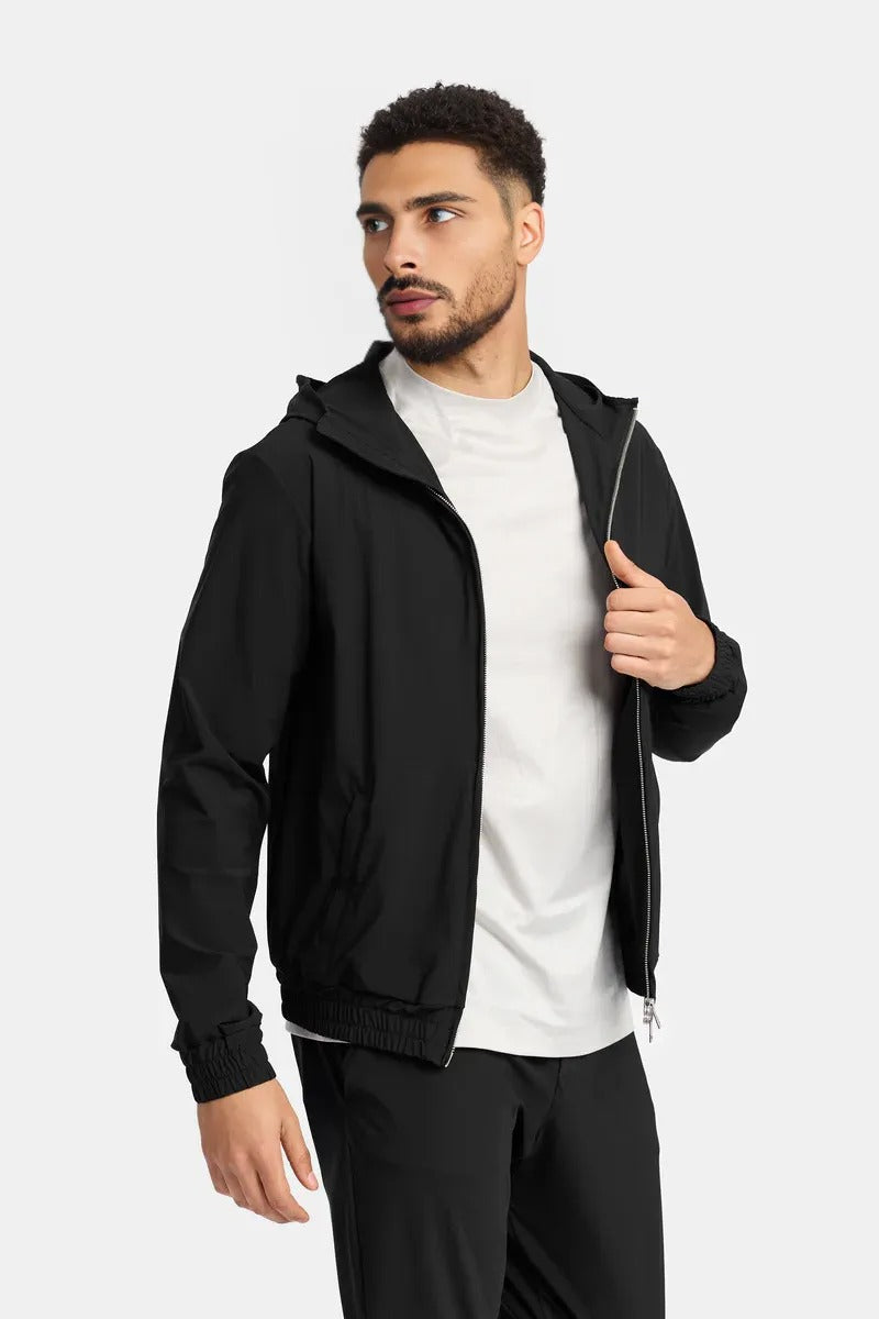 Phantom Black Hooded Tech Vest